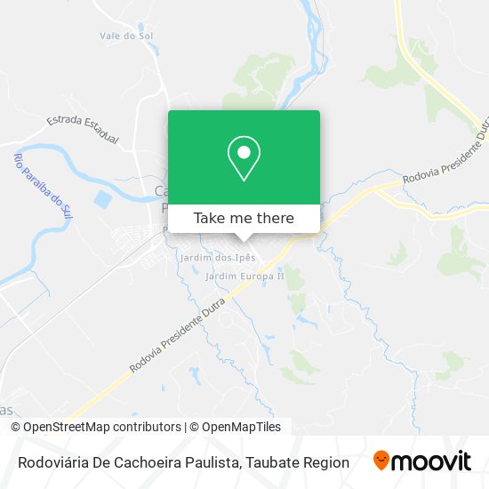 Rodoviária De Cachoeira Paulista map