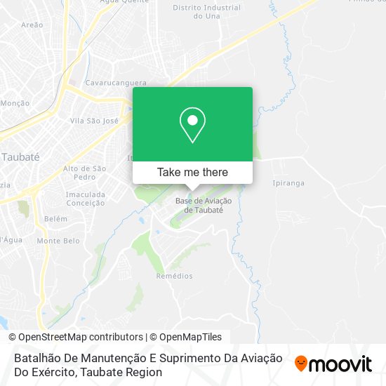 Batalhão De Manutenção E Suprimento Da Aviação Do Exército map