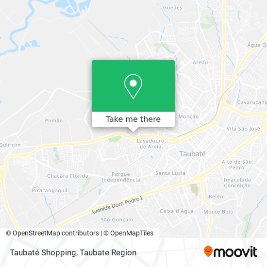 Taubaté Shopping map