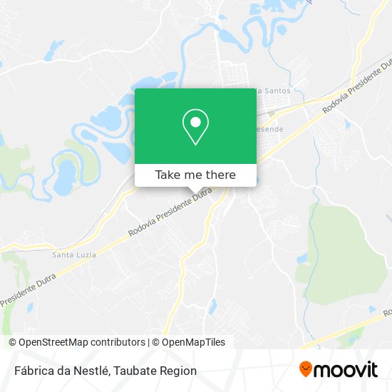 Fábrica da Nestlé map