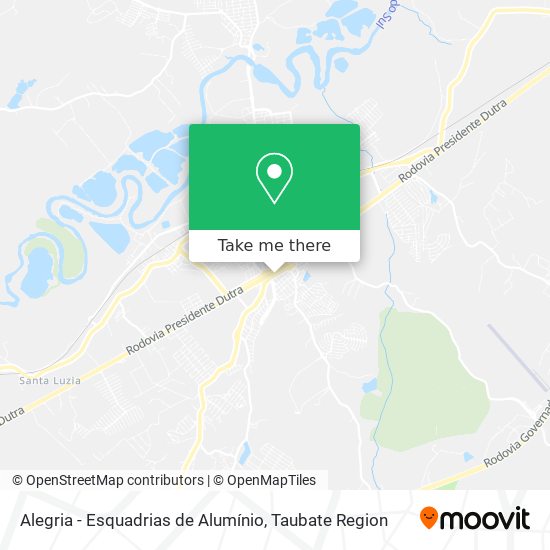 Alegria - Esquadrias de Alumínio map