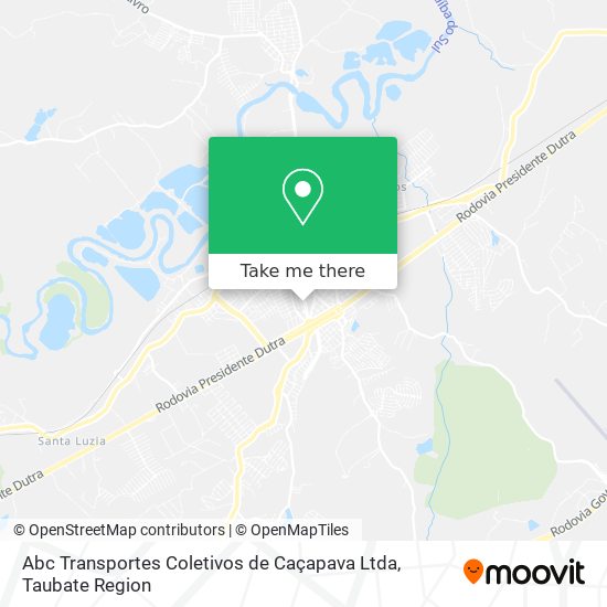 Abc Transportes Coletivos de Caçapava Ltda map