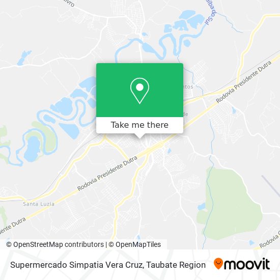 Supermercado Simpatia Vera Cruz map