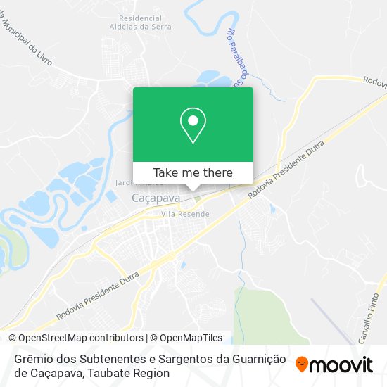 Grêmio dos Subtenentes e Sargentos da Guarnição de Caçapava map