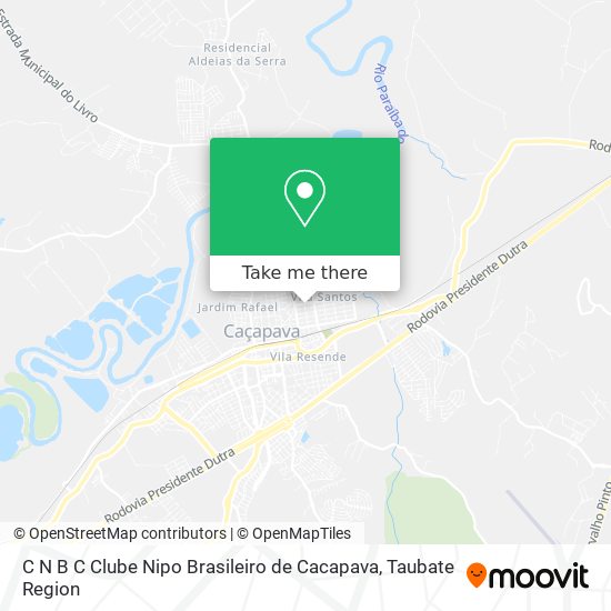 Mapa C N B C Clube Nipo Brasileiro de Cacapava