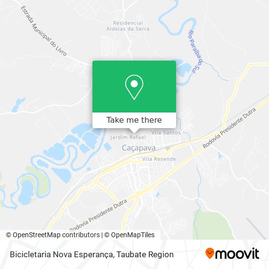Bicicletaria Nova Esperança map
