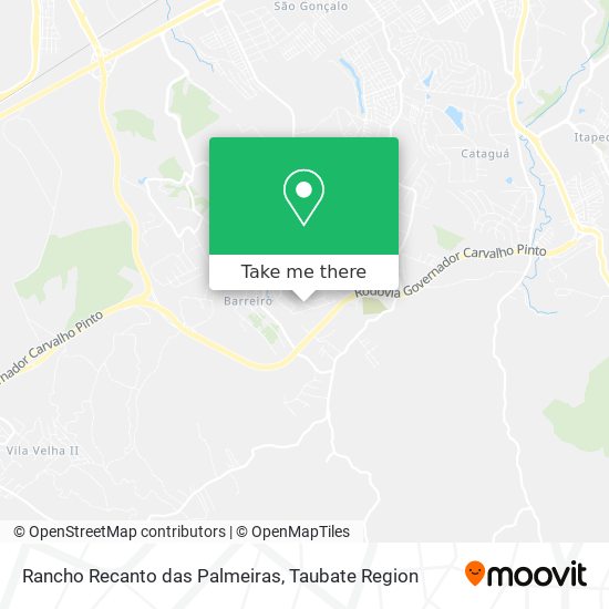 Rancho Recanto das Palmeiras map