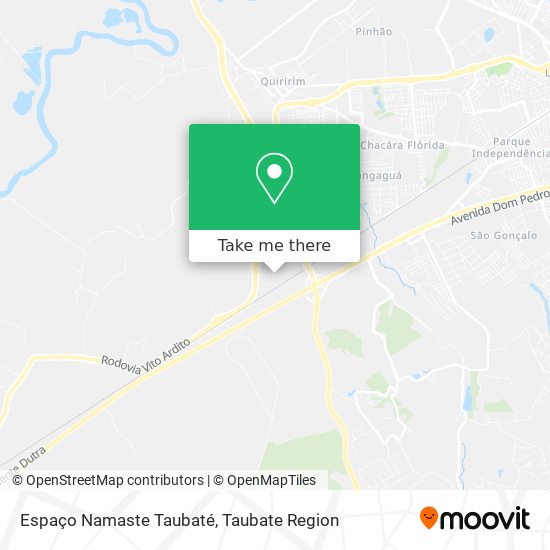 Espaço Namaste Taubaté map