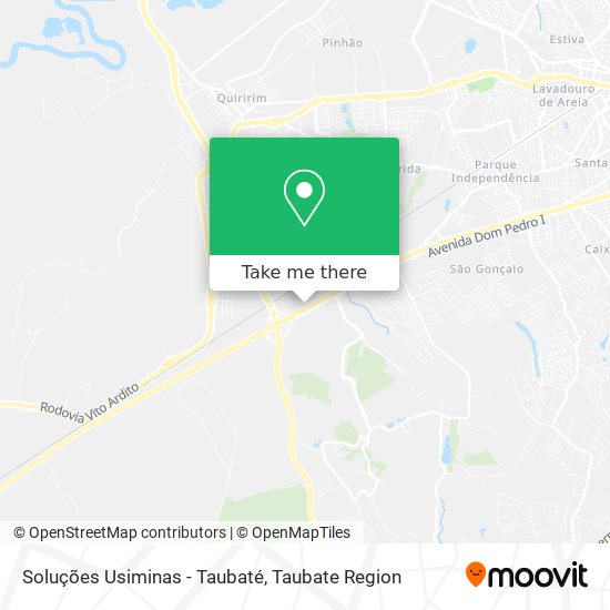 Soluções Usiminas - Taubaté map