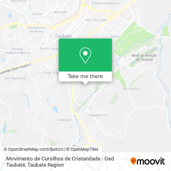 Movimento de Cursilhos de Cristandade - Ged Taubaté map