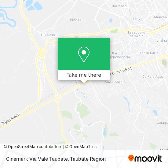 Cinemark Via Vale Taubate map