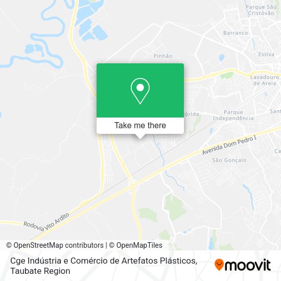 Cge Indústria e Comércio de Artefatos Plásticos map