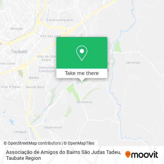 Mapa Associação de Amigos do Bairro São Judas Tadeu