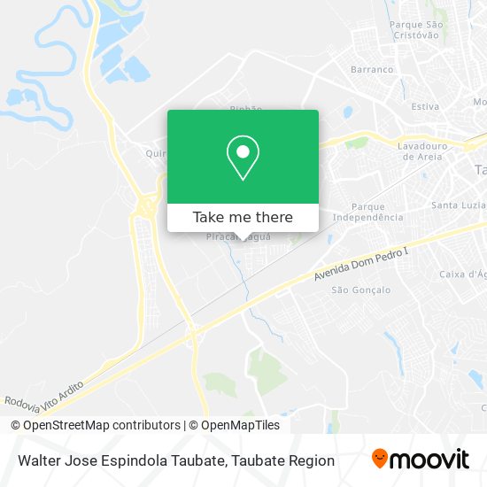Walter Jose Espindola Taubate map