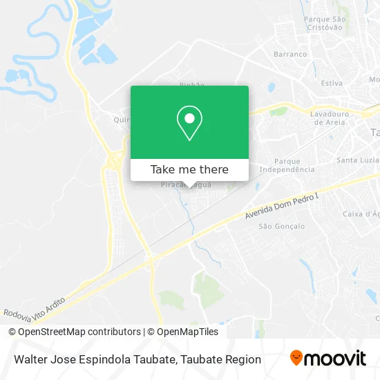 Walter Jose Espindola Taubate map