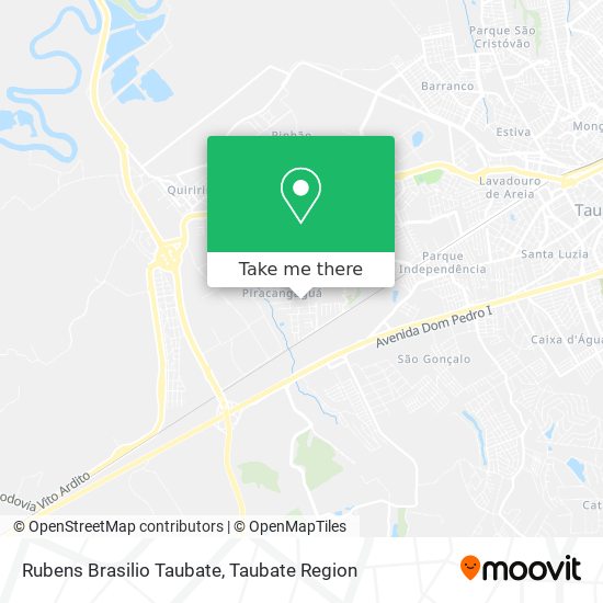 Rubens Brasilio Taubate map