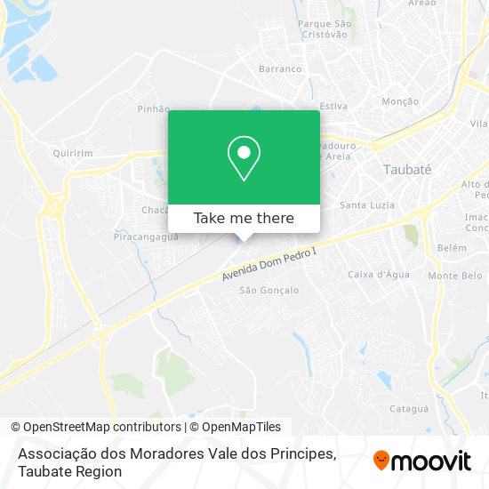 Associação dos Moradores Vale dos Principes map