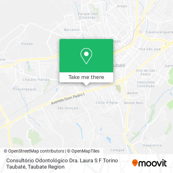 Consultório Odontológico Dra. Laura S F Torino Taubaté map