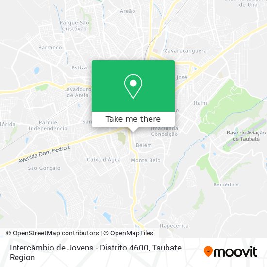 Mapa Intercâmbio de Jovens - Distrito 4600