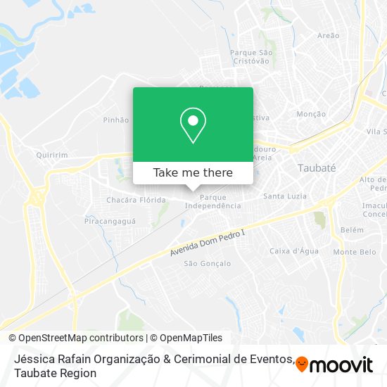 Mapa Jéssica Rafain Organização & Cerimonial de Eventos