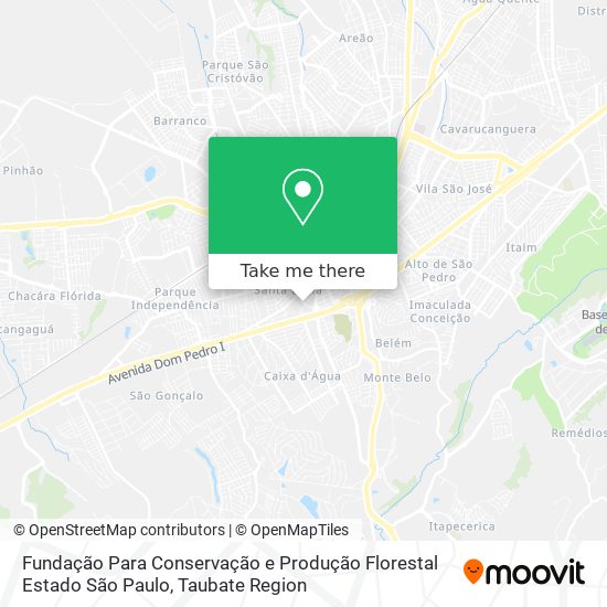 Fundação Para Conservação e Produção Florestal Estado São Paulo map