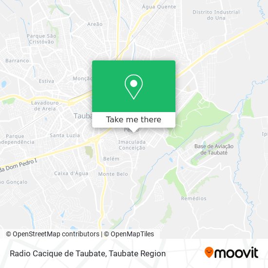 Mapa Radio Cacique de Taubate