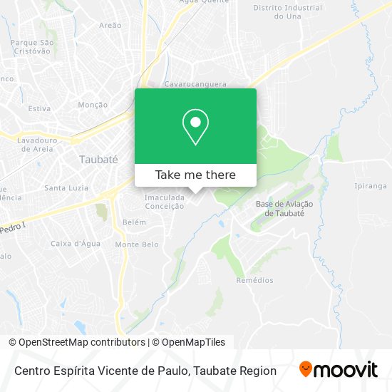 Mapa Centro Espírita Vicente de Paulo