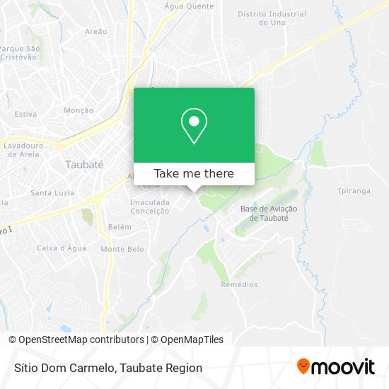 Sítio Dom Carmelo map