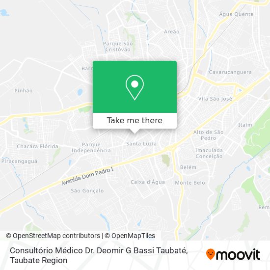 Mapa Consultório Médico Dr. Deomir G Bassi Taubaté
