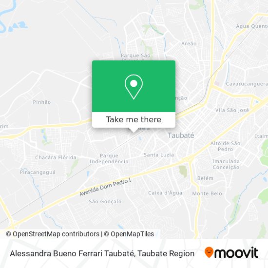 Alessandra Bueno Ferrari Taubaté map