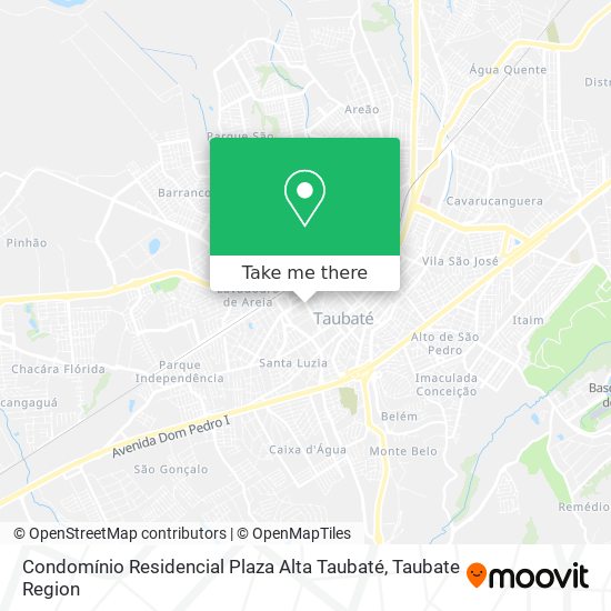 Mapa Condomínio Residencial Plaza Alta Taubaté