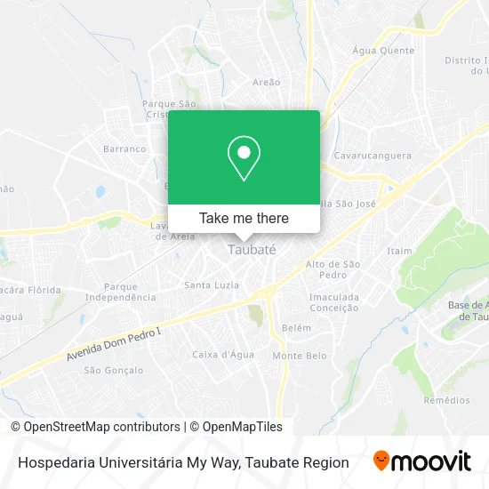 Hospedaria Universitária My Way map
