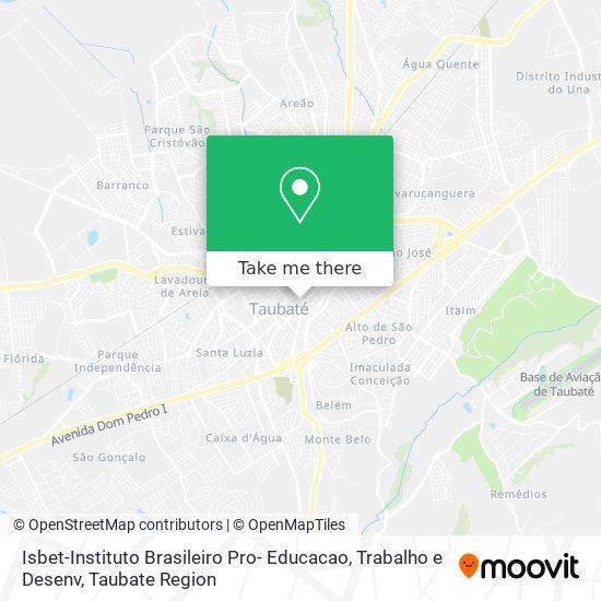 Isbet-Instituto Brasileiro Pro- Educacao, Trabalho e Desenv map