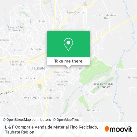 L & F Compra e Venda de Material Fino Reciclado map