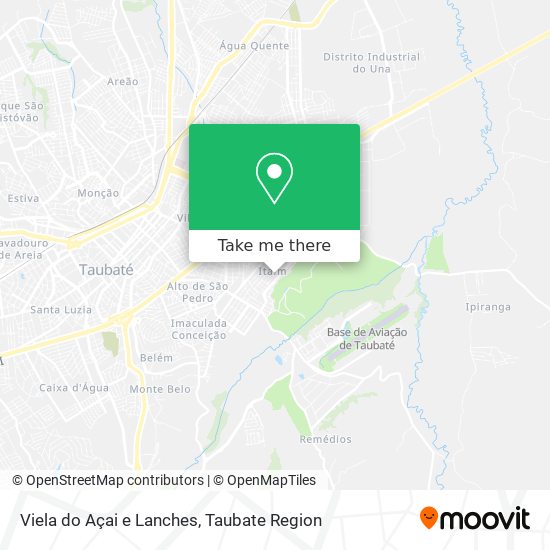 Viela do Açai e Lanches map