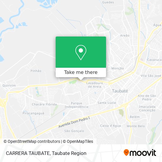 CARRERA TAUBATE map