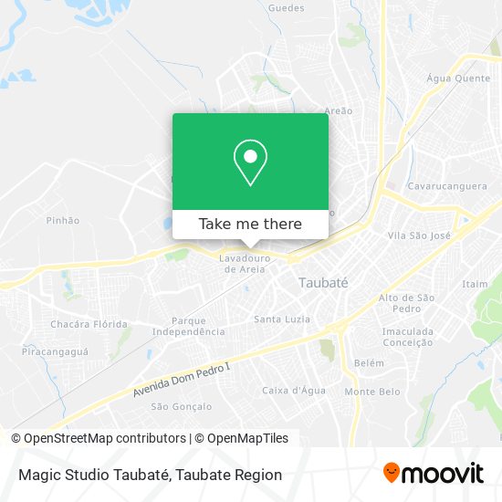 Mapa Magic Studio Taubaté