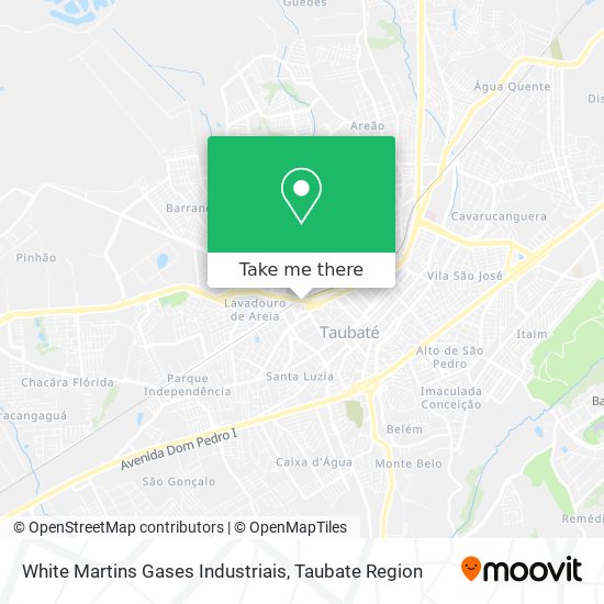 White Martins Gases Industriais map