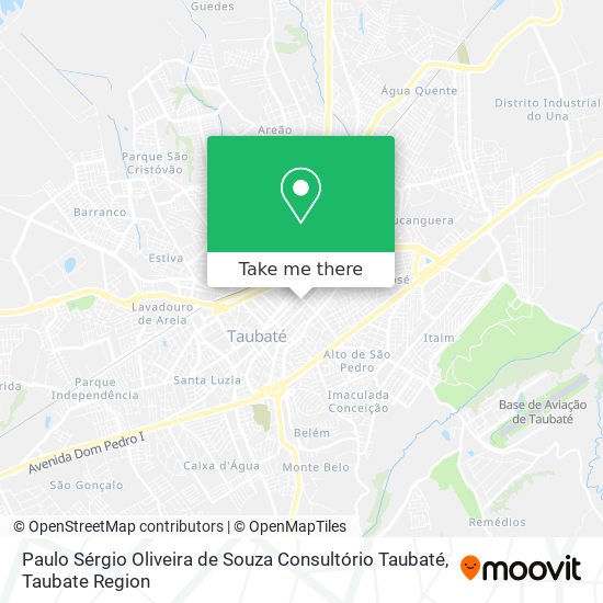 Paulo Sérgio Oliveira de Souza Consultório Taubaté map