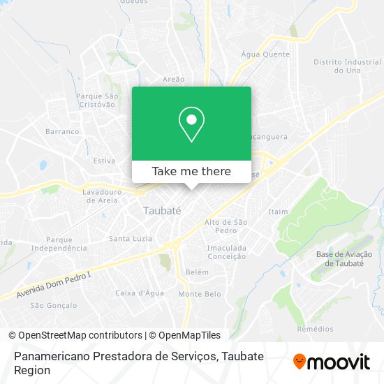 Panamericano Prestadora de Serviços map