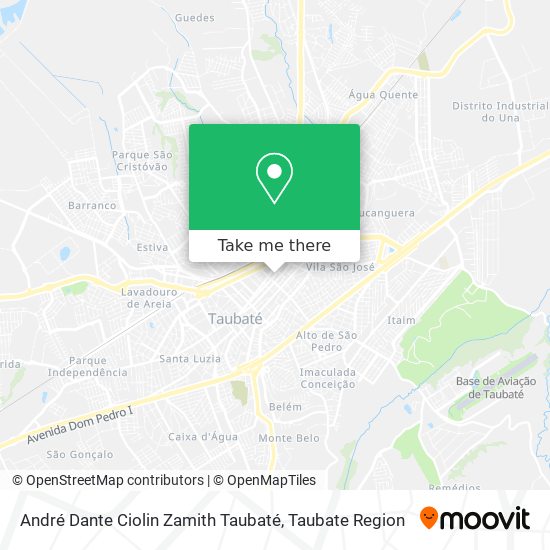 André Dante Ciolin Zamith Taubaté map