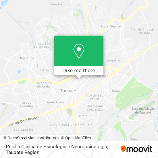 Psiclin Clinica de Psicologia e Neuropsicologia map