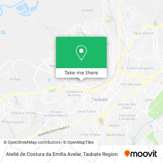 Mapa Ateliê de Costura da Emília Avelar