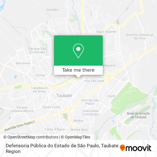 Defensoria Pública do Estado de São Paulo map
