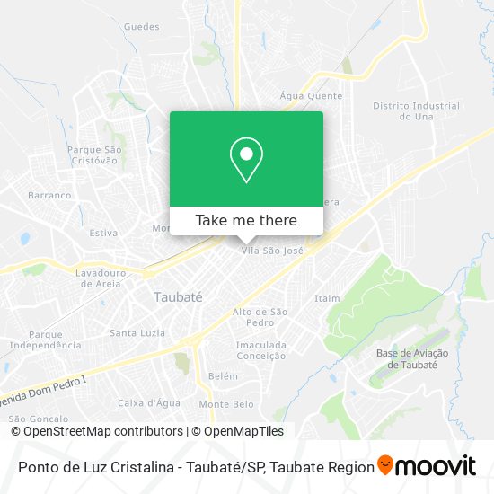 Ponto de Luz Cristalina - Taubaté / SP map