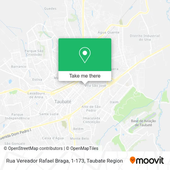 Mapa Rua Vereador Rafael Braga, 1-173