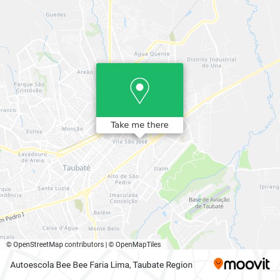 Mapa Autoescola Bee Bee Faria Lima