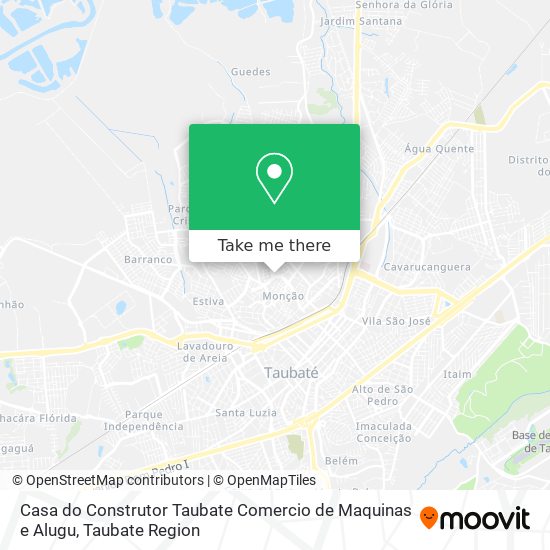 Casa do Construtor Taubate Comercio de Maquinas e Alugu map