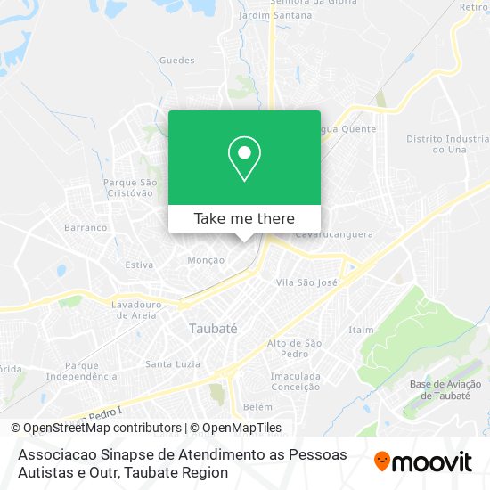 Associacao Sinapse de Atendimento as Pessoas Autistas e Outr map