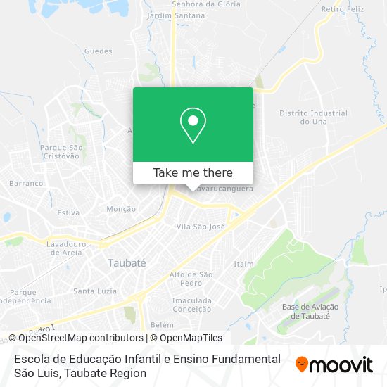 Mapa Escola de Educação Infantil e Ensino Fundamental São Luís